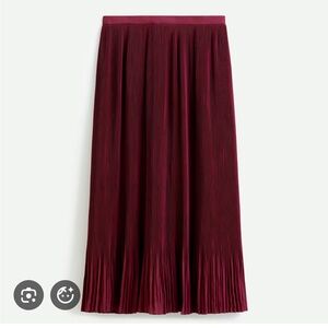 J. Crew Pleated Midi Skirt